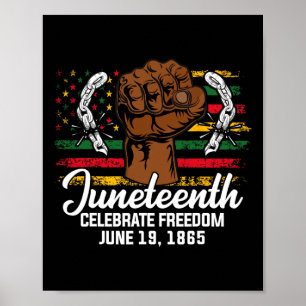 Poster Drapeau Drapeau Drapeau Jour de l'Émancipation Noi