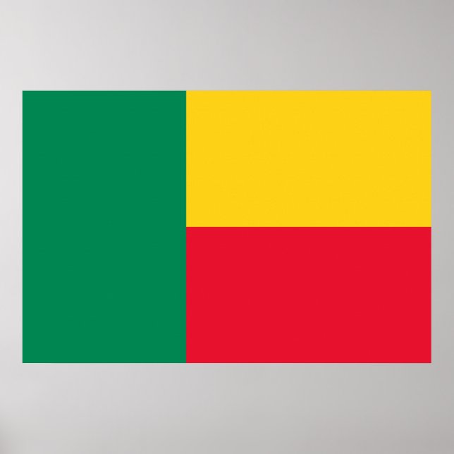 Poster Drapeau du Bénin patriotique (Devant)