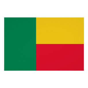 Poster Drapeau du Bénin patriotique