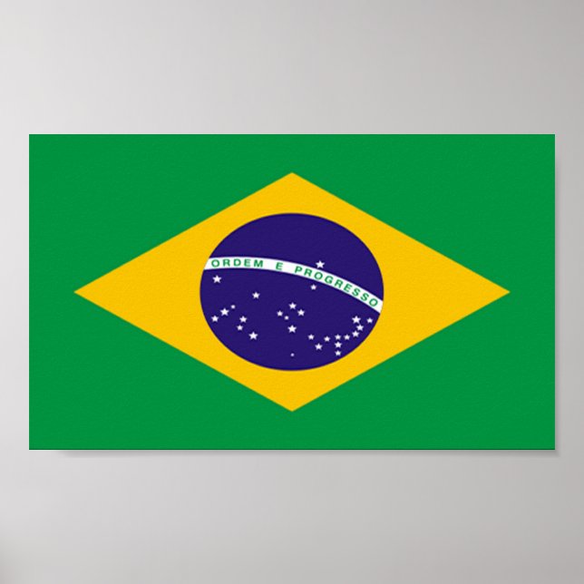 Poster Drapeau du Brésil (Devant)
