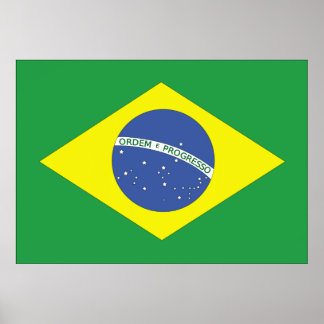 Poster Drapeau du Brésil