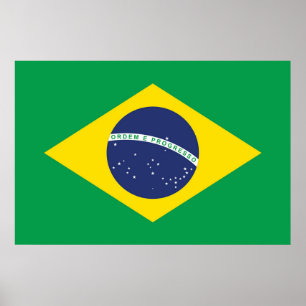 Poster Drapeau du Brésil