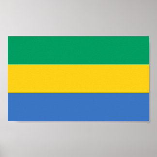Poster Drapeau du Gabon