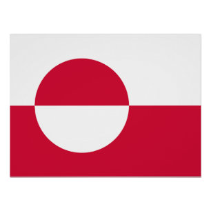 Poster Drapeau du Groenland