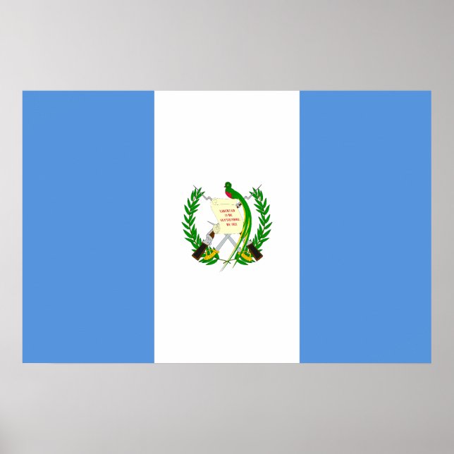 Poster Drapeau du Guatemala, Grenade (Devant)