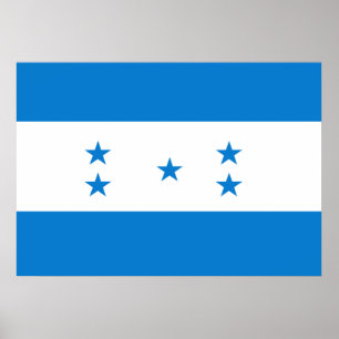 Poster Drapeau du Honduras
