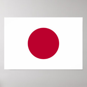 Poster Drapeau du Japon