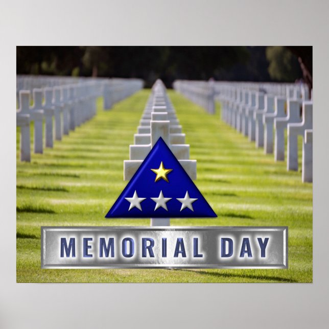 Poster Drapeau du jour commémoratif (Devant)