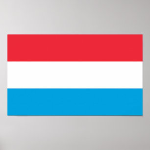 Poster Drapeau du Luxembourg