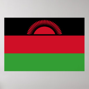 Poster Drapeau du Malawi