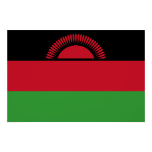 Poster Drapeau du Malawi