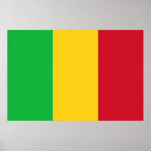 Poster Drapeau du Mali