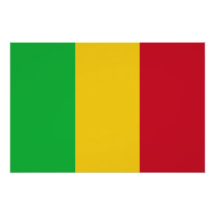 Poster Drapeau du Mali