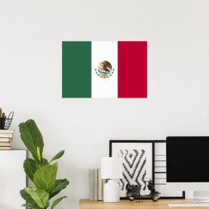 Poster Drapeau du Mexique