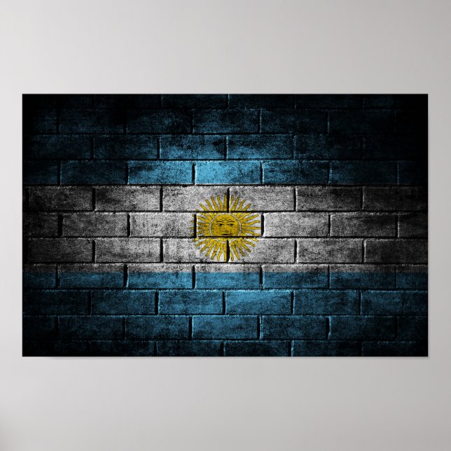Poster Drapeau du mur d'Argentine (Devant)