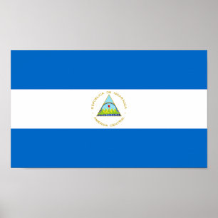 Poster Drapeau du Nicaragua