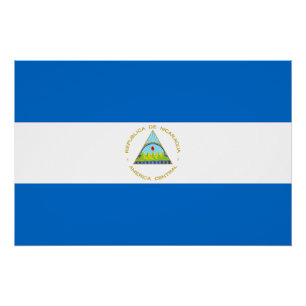 Poster Drapeau du Nicaragua