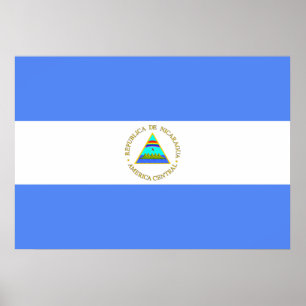 Poster Drapeau du Nicaragua