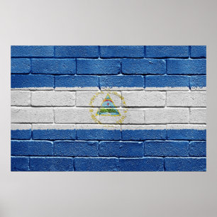 Poster Drapeau du Nicaragua