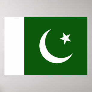 Poster Drapeau du Pakistan