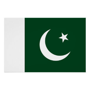 Poster Drapeau du Pakistan