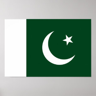 Poster Drapeau du Pakistan
