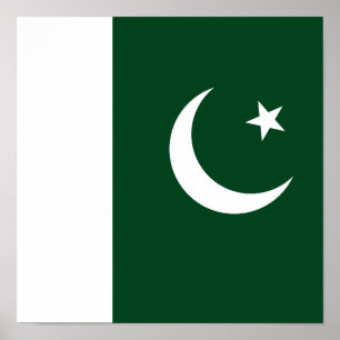 Poster Drapeau du Pakistan