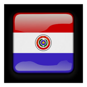 Poster Drapeau du Paraguay