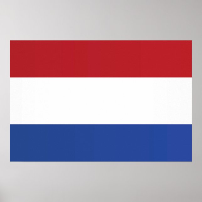 Poster Drapeau du Pays-Bas (Devant)