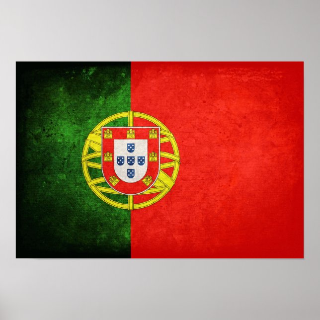 Poster Drapeau du Portugal (Devant)