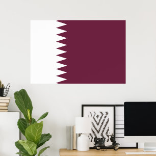 Poster Drapeau du Qatar