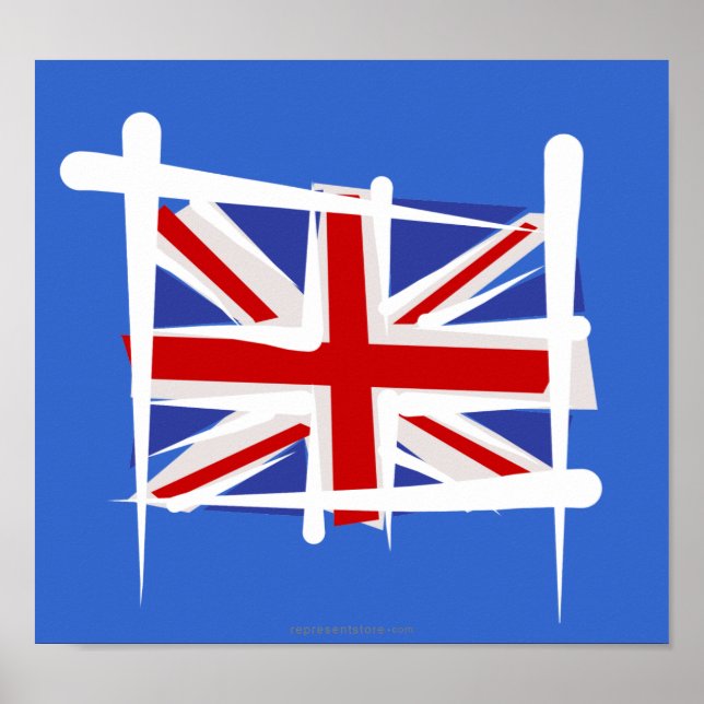 Poster Drapeau du Royaume-Uni (Devant)