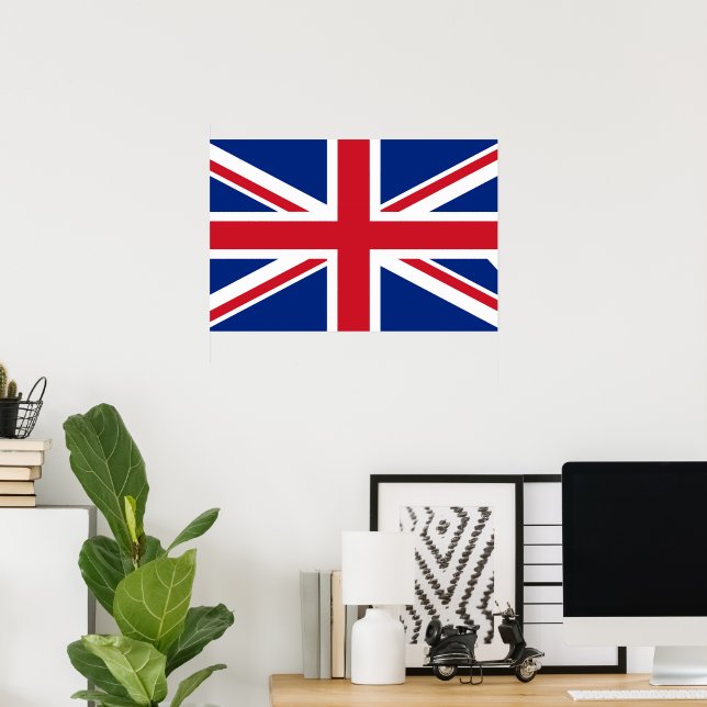 Poster Drapeau du Royaume-Uni (Bureau à domicile)