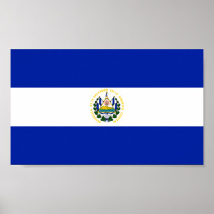 Poster Drapeau du Salvador