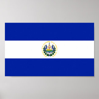 Poster Drapeau du Salvador