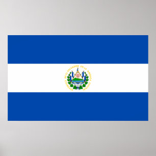 Poster Drapeau du Salvador