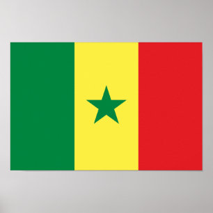 Poster Drapeau du Sénégal