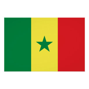Poster Drapeau du Sénégal