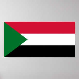 Poster Drapeau du Soudan