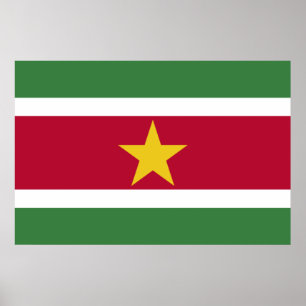 Poster Drapeau du Suriname