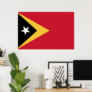 Poster Drapeau du Timor oriental