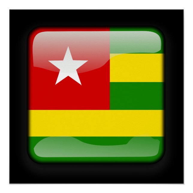 Poster Drapeau du Togo (Devant)