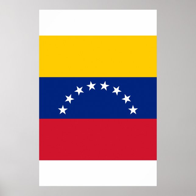 Poster Drapeau du Venezuela (Devant)