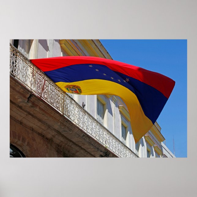 Poster Drapeau du Venezuela (Devant)