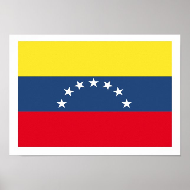 Poster Drapeau du Venezuela (Devant)