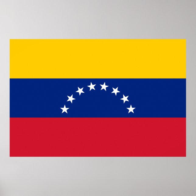 Poster Drapeau du Venezuela (Devant)