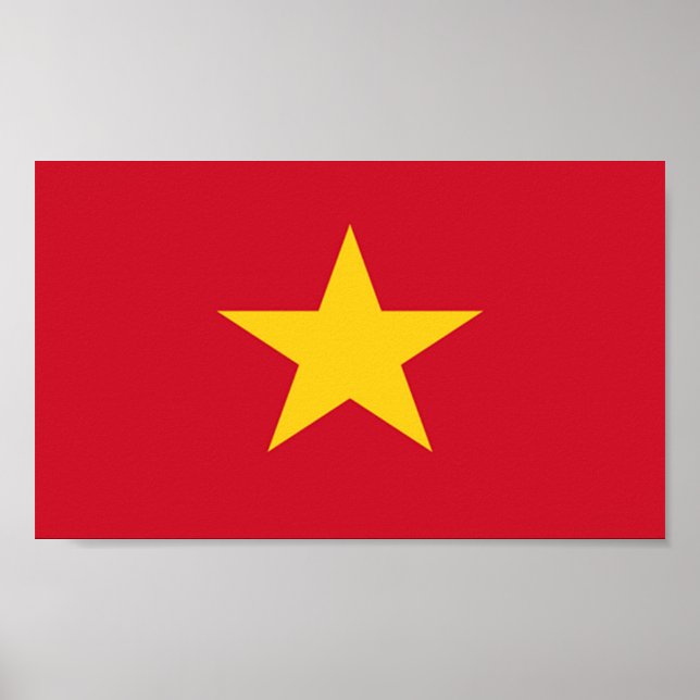 Poster Drapeau du Vietnam (Devant)