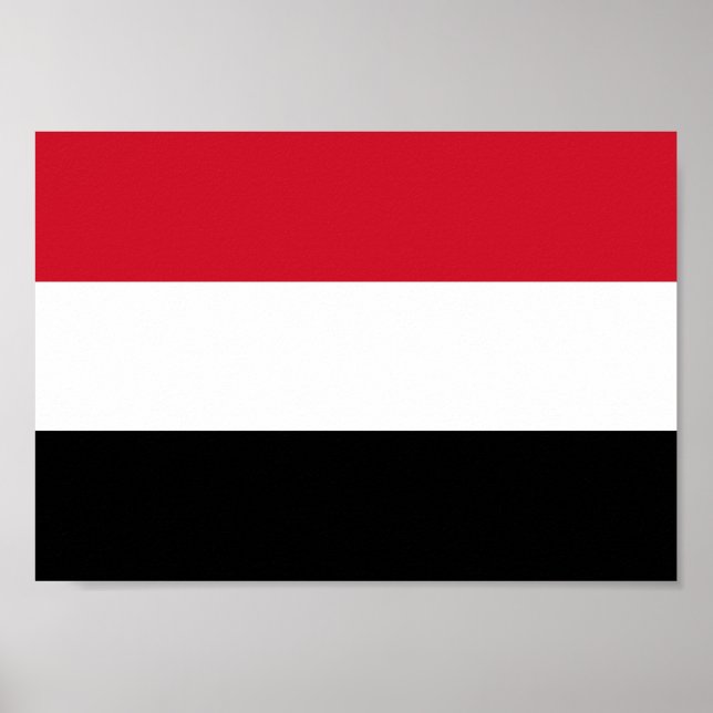 Poster Drapeau du Yémen (Devant)