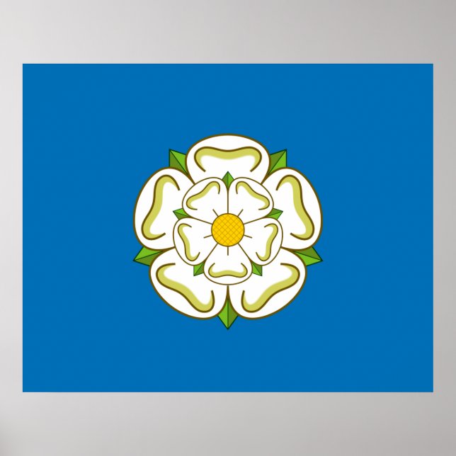 Poster Drapeau du Yorkshire (comté anglais) (Devant)