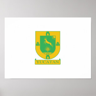Poster Drapeau du Yucatan